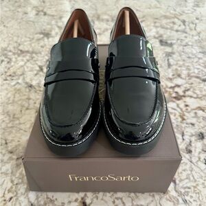 Franco Sarto Black Patent Leather Women’s Loafer